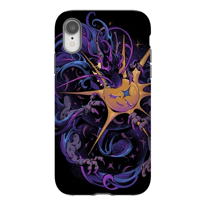 iPhone Xr StrongFit Eclipse Dragon by Ilustrata