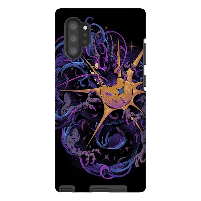 Galaxy Note 10 plus StrongFit Eclipse Dragon by Ilustrata