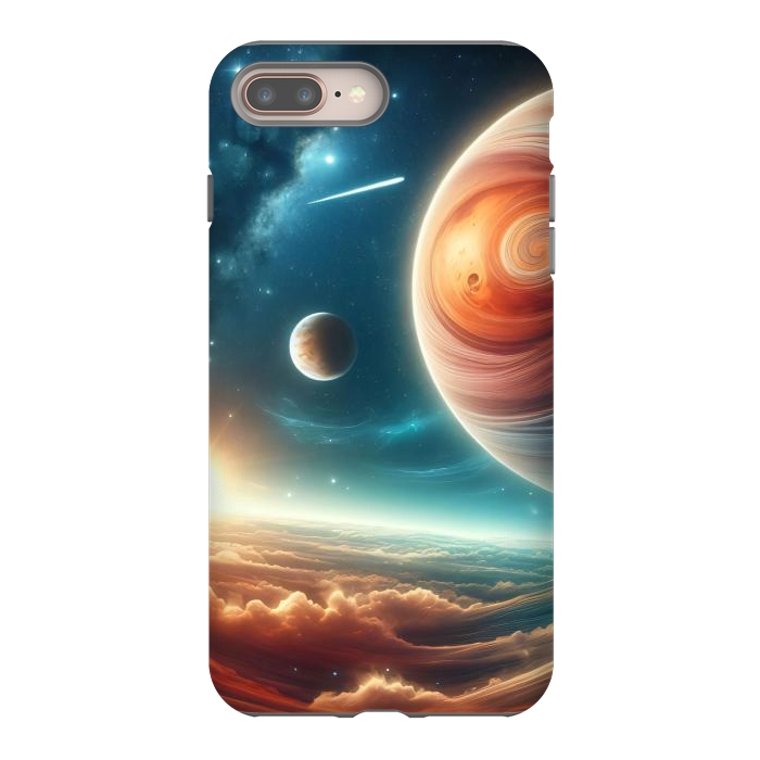 iPhone 8 plus StrongFit Swirling Universe by JohnnyVillas