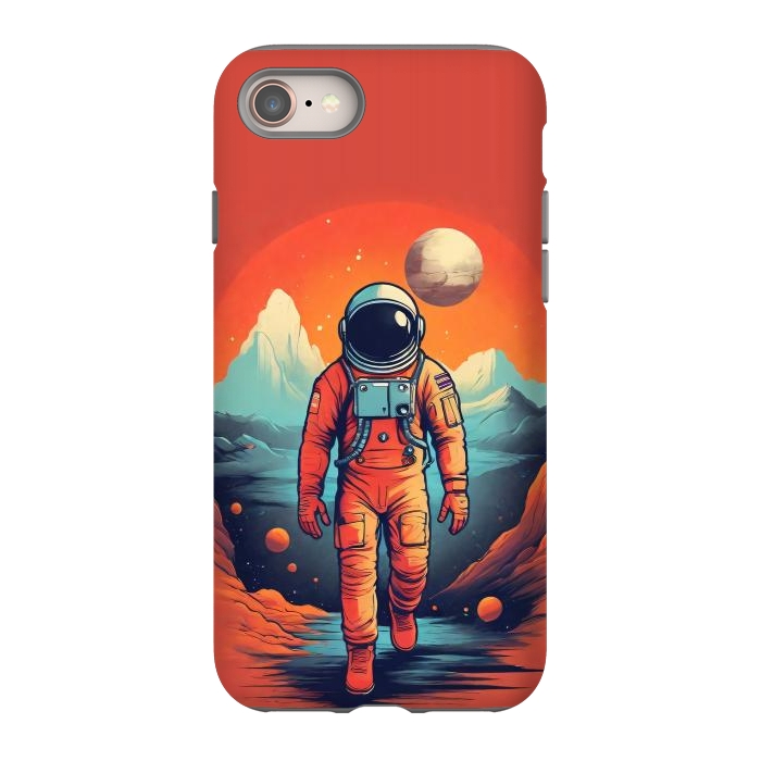 iPhone 8 StrongFit Solitude Astronaut by JohnnyVillas