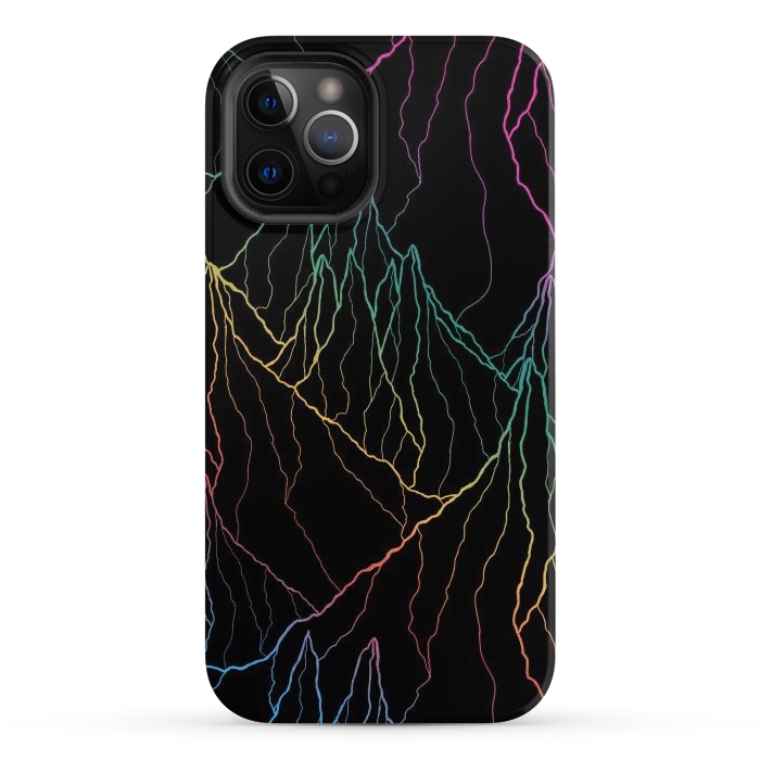 iPhone 12 Pro Max StrongFit Rainbow line peaks by Steve Wade (Swade)