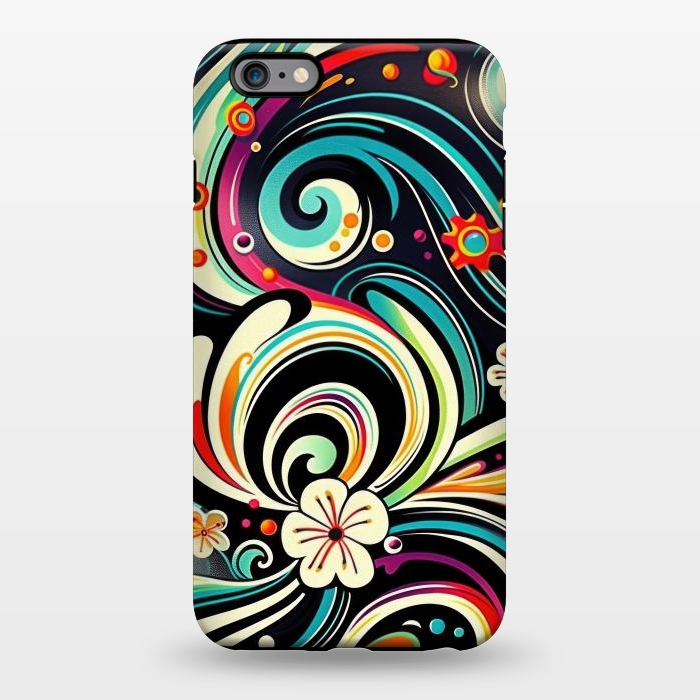 iPhone 6/6s plus StrongFit Retro Whimsical Floral Pattern by Texnotropio