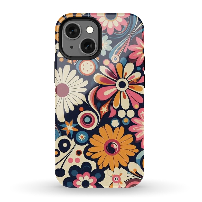 iPhone 13 mini StrongFit 60s Flower Power 1 by JohnnyVillas