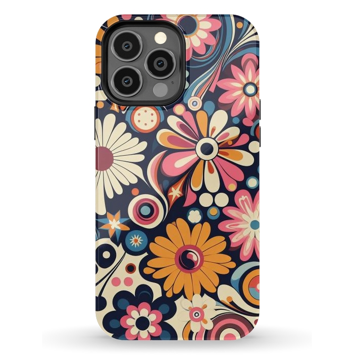iPhone 13 Pro Max StrongFit 60s Flower Power 1 by JohnnyVillas