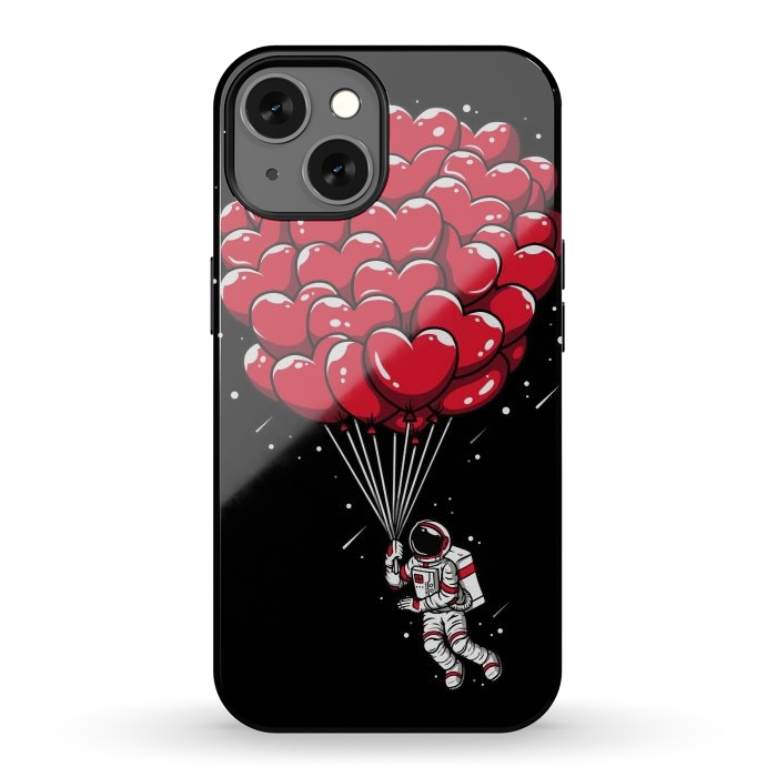 iPhone 13 StrongFit Heart Balloon Astronaut by LM2Kone