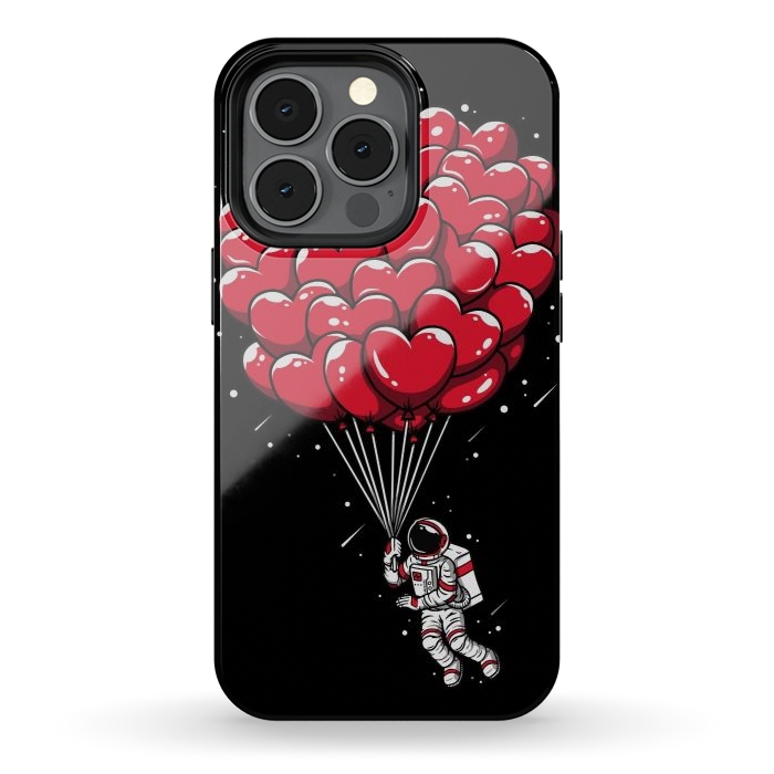 iPhone 13 pro StrongFit Heart Balloon Astronaut by LM2Kone