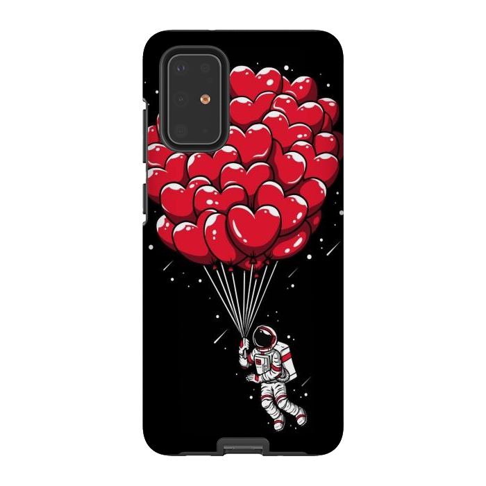 Galaxy S20 Plus StrongFit Heart Balloon Astronaut by LM2Kone