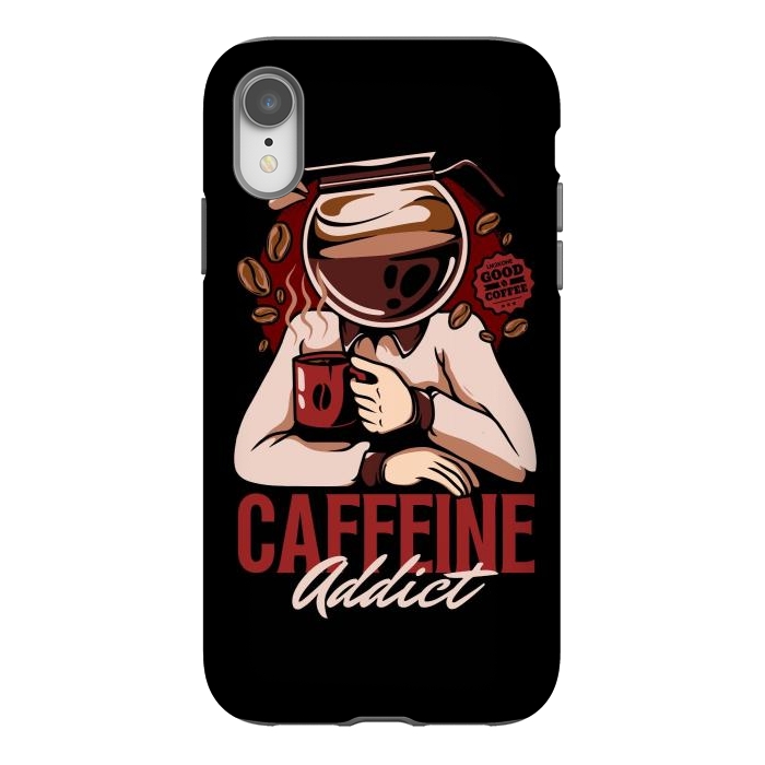 iPhone Xr StrongFit Caffeine Addict by LM2Kone