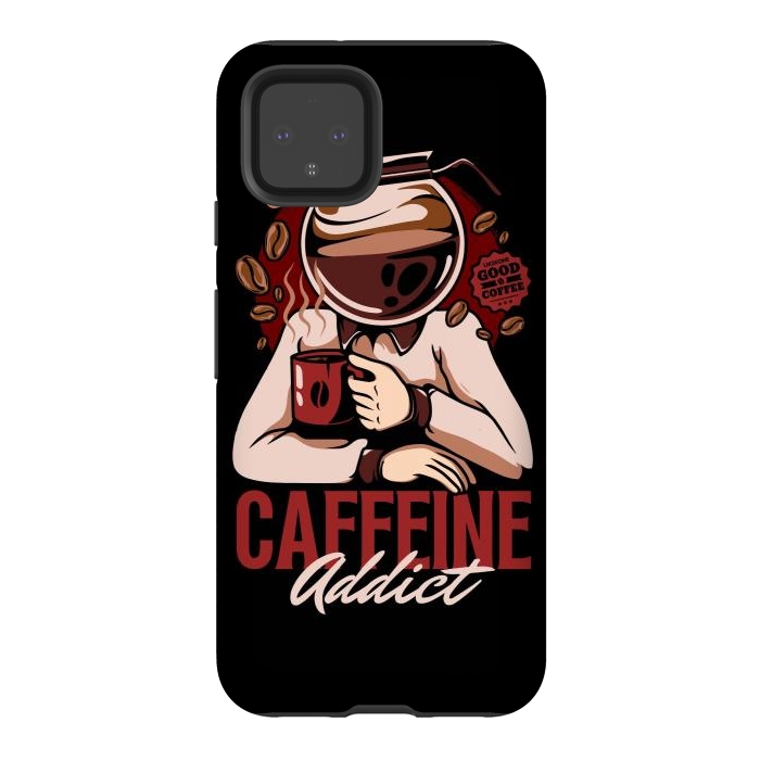 Pixel 4 StrongFit Caffeine Addict by LM2Kone