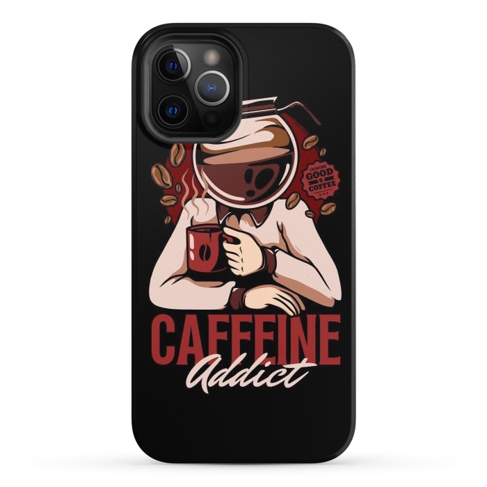 iPhone 12 Pro StrongFit Caffeine Addict by LM2Kone