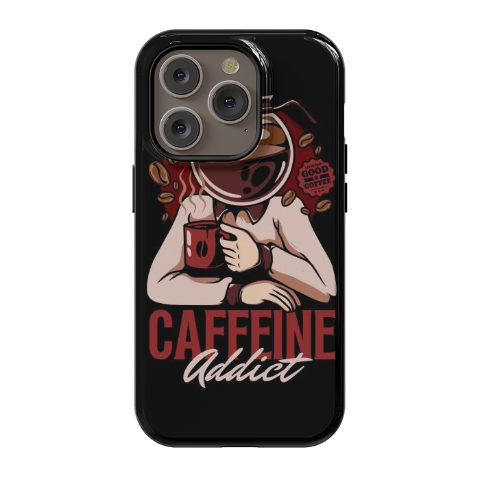 iPhone 14 Pro StrongFit Caffeine Addict by LM2Kone