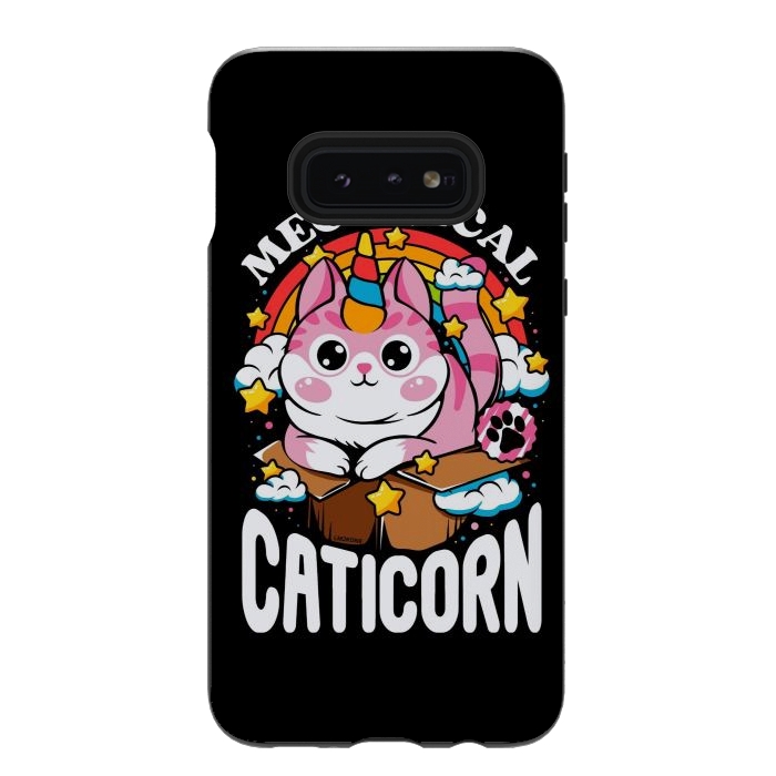 Galaxy S10e StrongFit Cute Meowgical Caticorn by LM2Kone