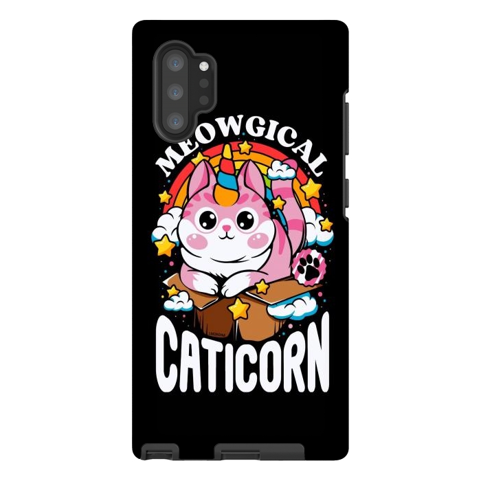 Galaxy Note 10 plus StrongFit Cute Meowgical Caticorn by LM2Kone