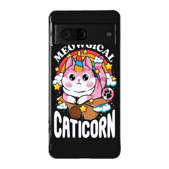 Pixel 7 StrongFit Cute Meowgical Caticorn by LM2Kone