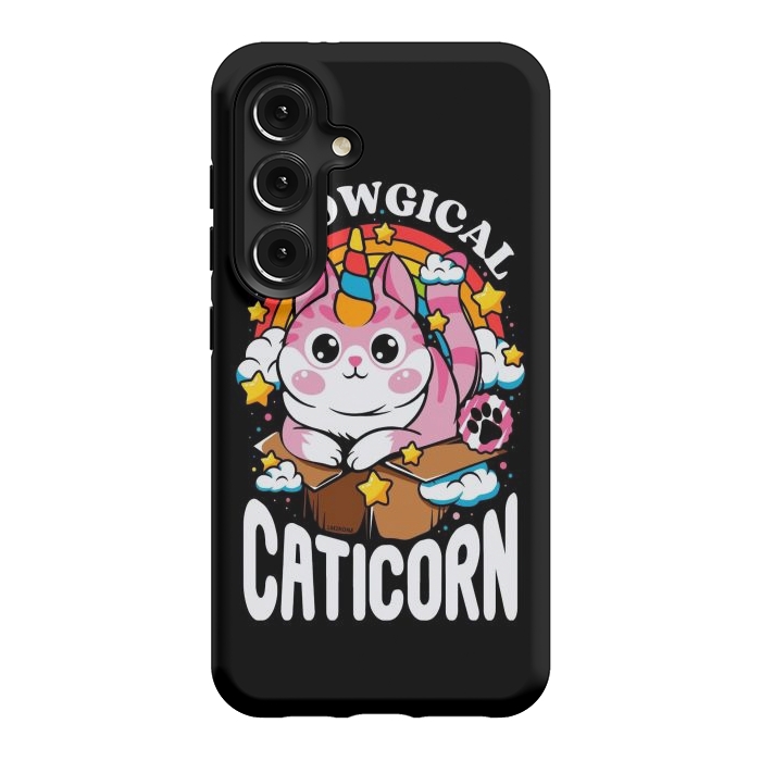 Galaxy S24 StrongFit Cute Meowgical Caticorn by LM2Kone