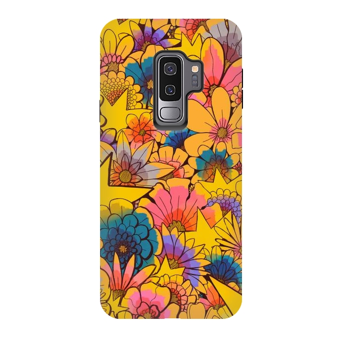 Galaxy S9 plus StrongFit Stars and flowers by Steve Wade (Swade)