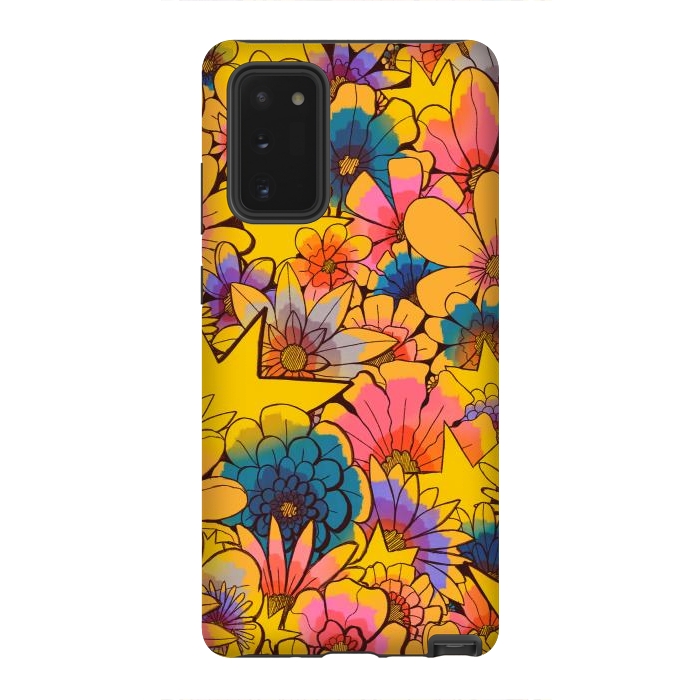 Galaxy Note 20 StrongFit Stars and flowers by Steve Wade (Swade)