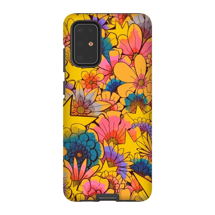 Galaxy S20 Plus StrongFit Stars and flowers by Steve Wade (Swade)