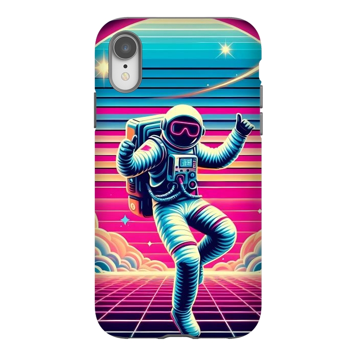 iPhone Xr StrongFit Astral Moves in Neon by JohnnyVillas