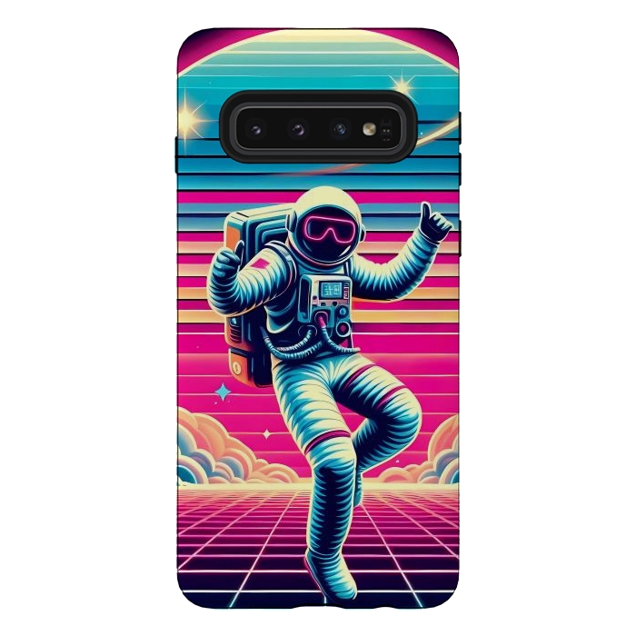 Galaxy S10 StrongFit Astral Moves in Neon by JohnnyVillas