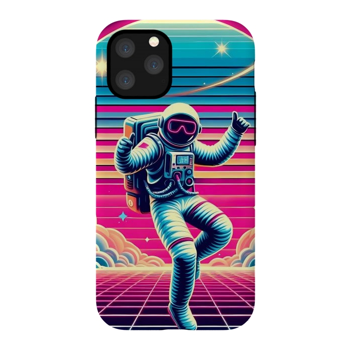 iPhone 11 Pro StrongFit Astral Moves in Neon by JohnnyVillas