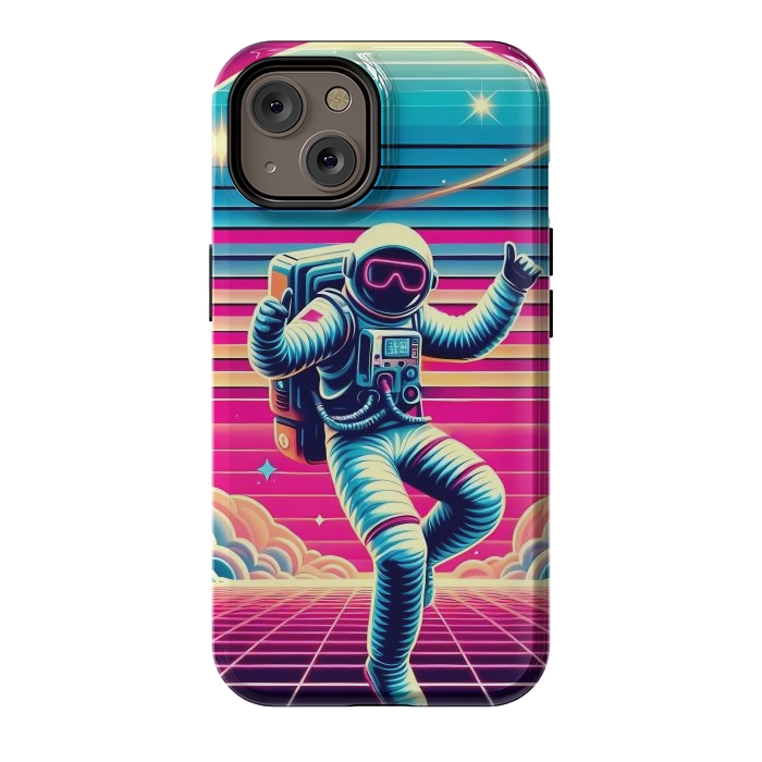 iPhone 14 StrongFit Astral Moves in Neon by JohnnyVillas