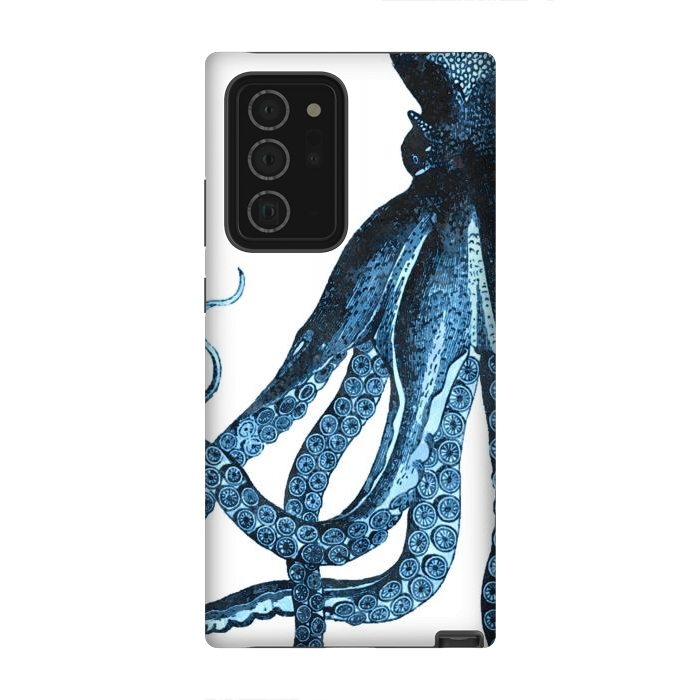 Galaxy Note 20 Ultra StrongFit Blue Octopus Illustration by Alemi