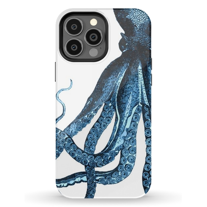 iPhone 13 Pro Max StrongFit Blue Octopus Illustration by Alemi