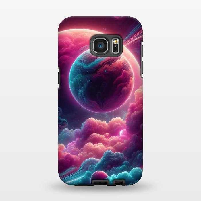 Galaxy S7 EDGE StrongFit Neon Universe by JohnnyVillas