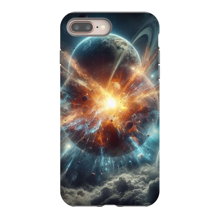 iPhone 8 plus StrongFit Clash of Planets by JohnnyVillas