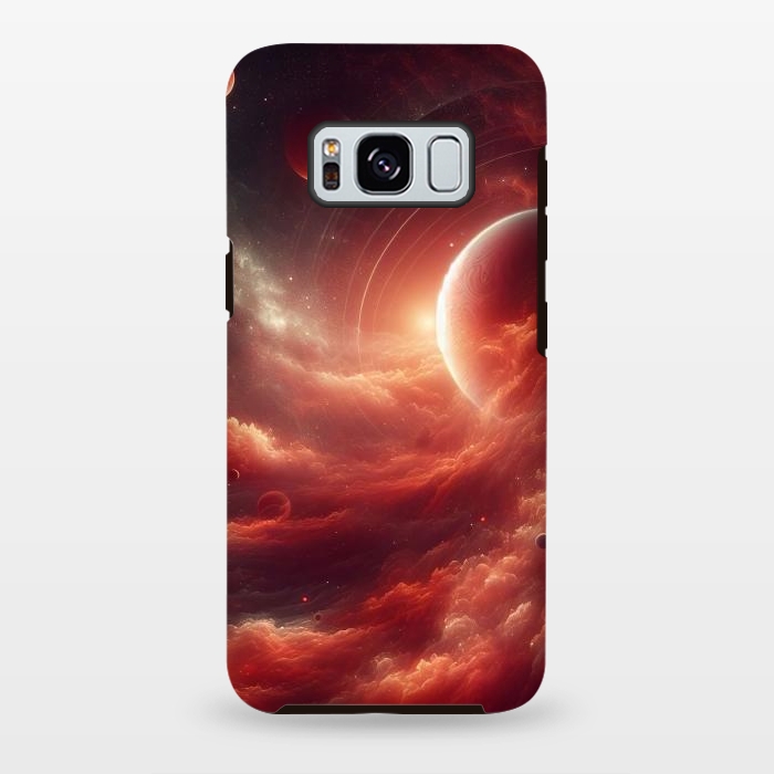 Galaxy S8 plus StrongFit Red Universe by JohnnyVillas