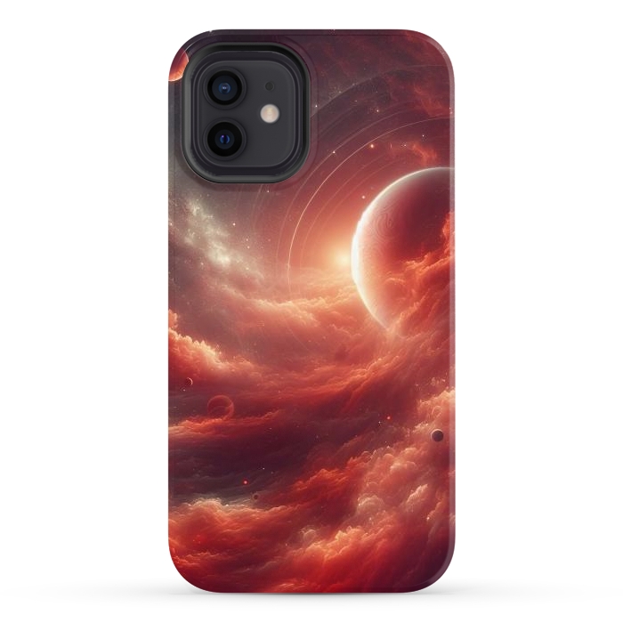 iPhone 12 StrongFit Red Universe by JohnnyVillas