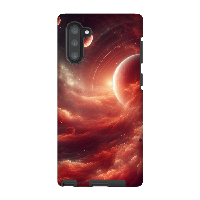 Galaxy Note 10 StrongFit Red Universe by JohnnyVillas