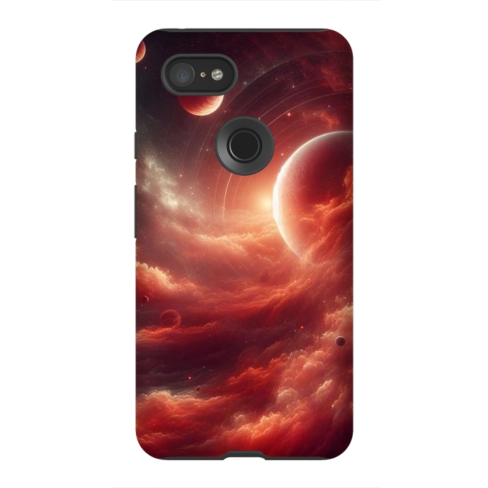 Pixel 3XL StrongFit Red Universe by JohnnyVillas