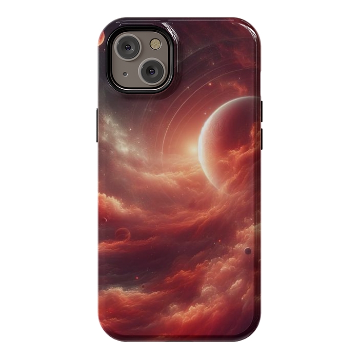 iPhone 14 Plus StrongFit Red Universe by JohnnyVillas