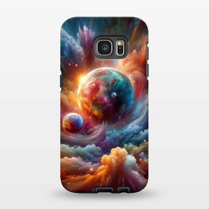 Galaxy S7 EDGE StrongFit Splash Paint Universe by JohnnyVillas