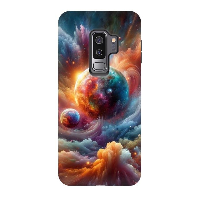 Galaxy S9 plus StrongFit Splash Paint Universe by JohnnyVillas