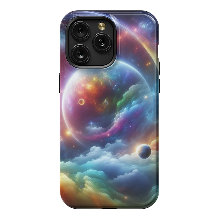 iPhone 15 Pro Max StrongFit Rainbow Universe by JohnnyVillas