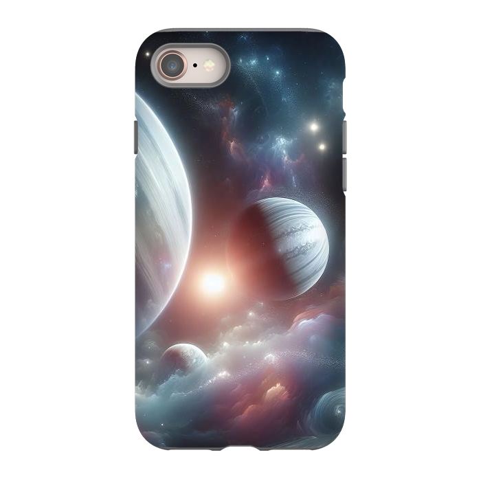 iPhone 8 StrongFit Iridescent Universe by JohnnyVillas