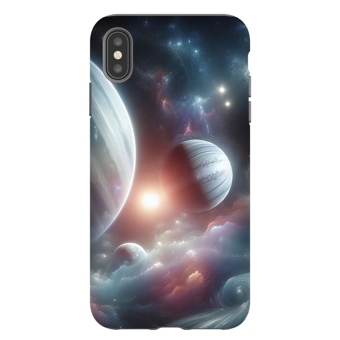 iPhone Xs Max StrongFit Iridescent Universe by JohnnyVillas