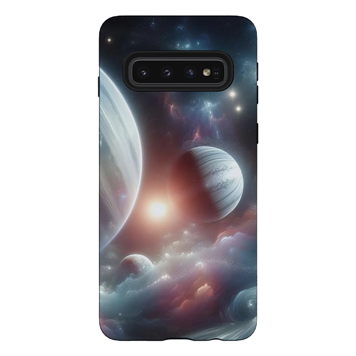 Galaxy S10 StrongFit Iridescent Universe by JohnnyVillas