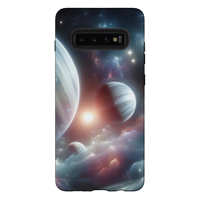 Galaxy S10 plus StrongFit Iridescent Universe by JohnnyVillas