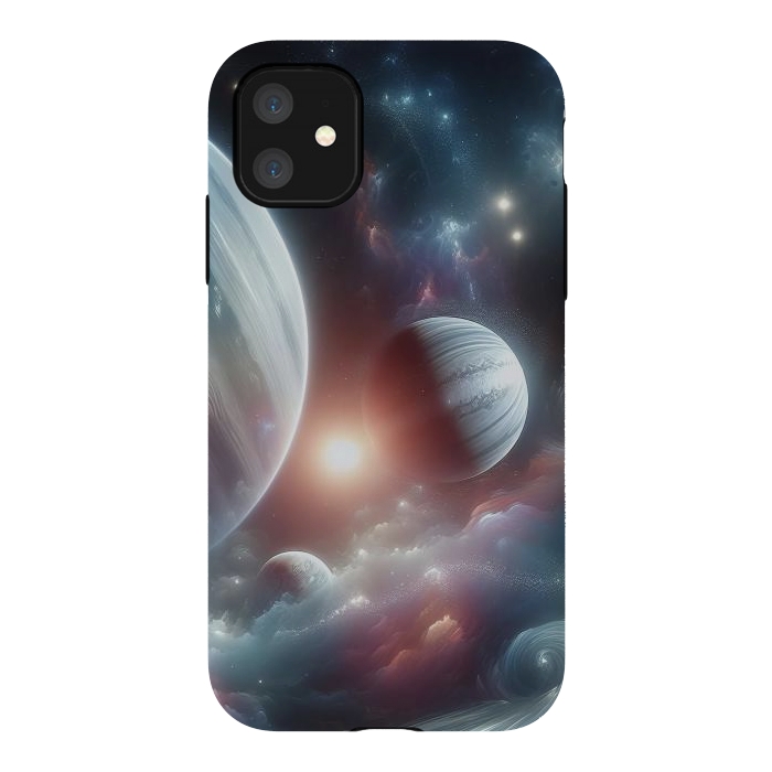 iPhone 11 StrongFit Iridescent Universe by JohnnyVillas