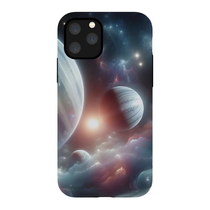 iPhone 11 Pro StrongFit Iridescent Universe by JohnnyVillas