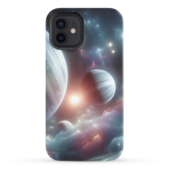 iPhone 12 StrongFit Iridescent Universe by JohnnyVillas