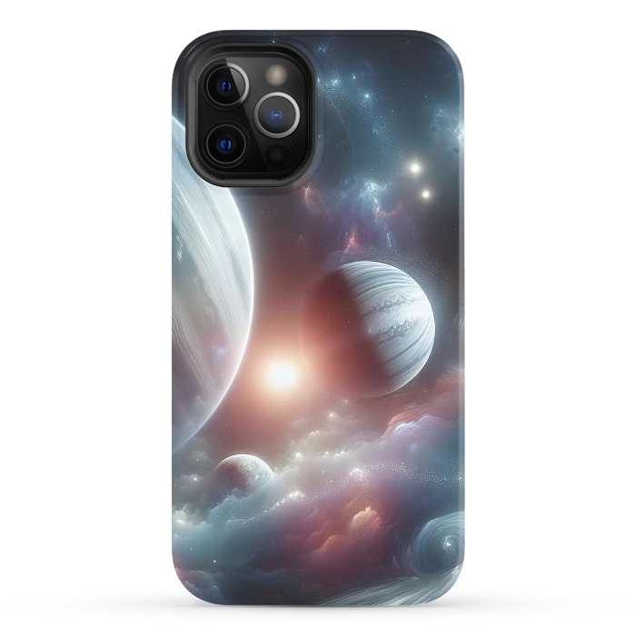 iPhone 12 Pro StrongFit Iridescent Universe by JohnnyVillas