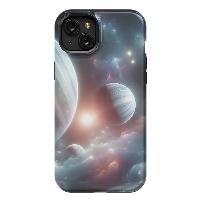 iPhone 15 Plus StrongFit Iridescent Universe by JohnnyVillas