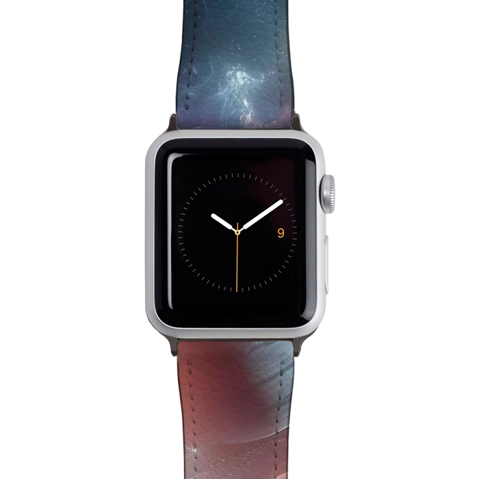 Watch 42mm / 44mm Strap PU leather Iridescent Universe by JohnnyVillas