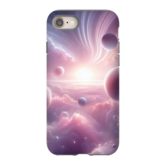 iPhone 8 StrongFit Lavender Universe by JohnnyVillas