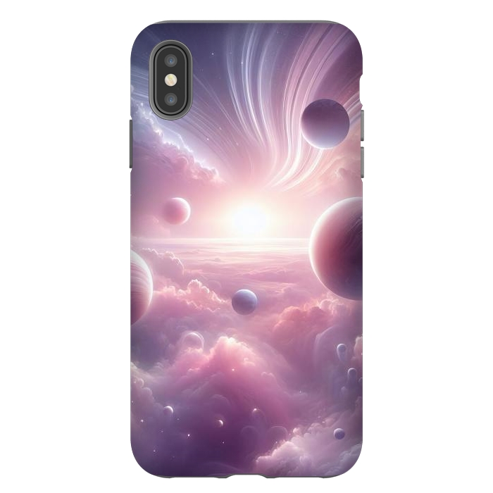 iPhone Xs Max StrongFit Lavender Universe by JohnnyVillas